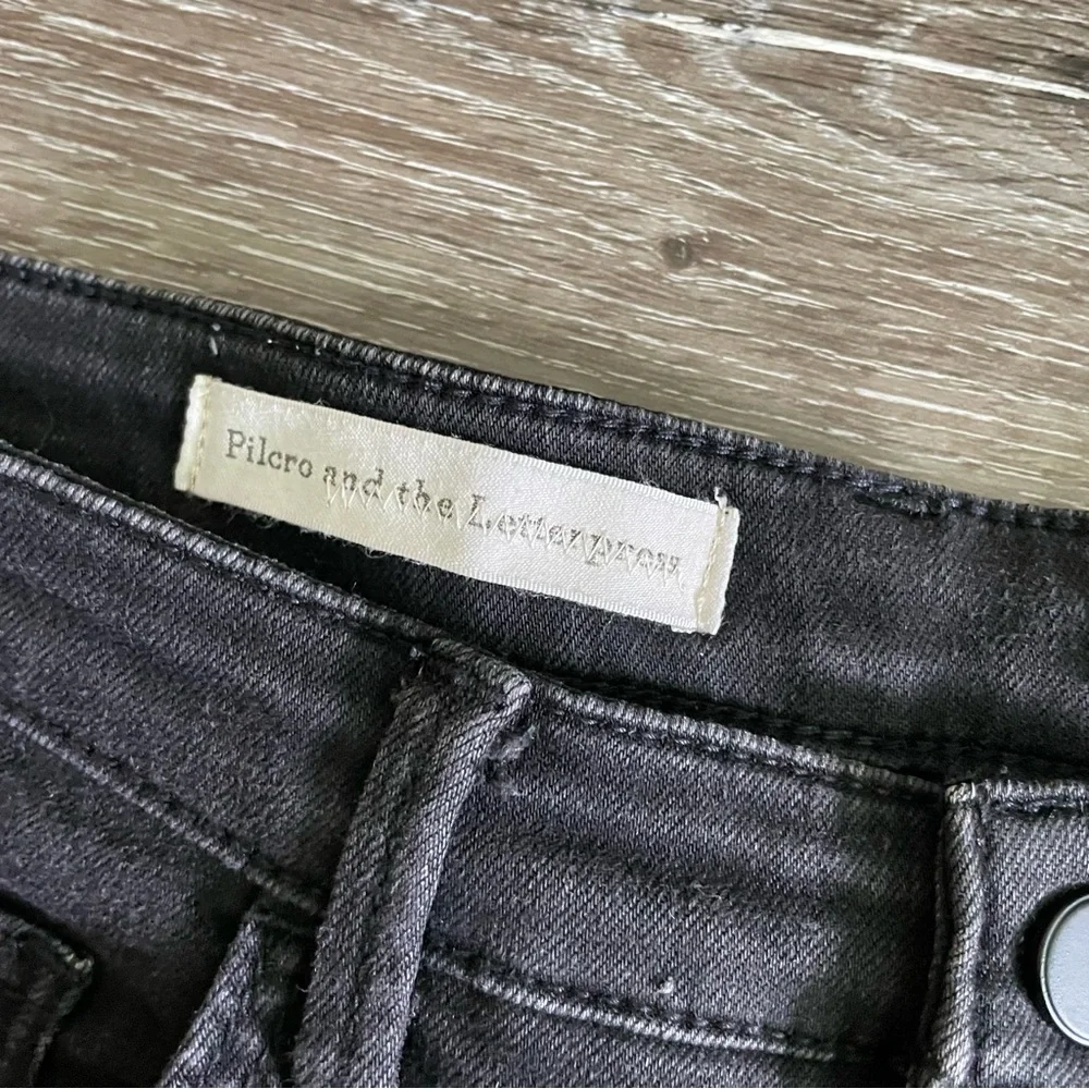 Anthropologie Pilcro and The Letterpress Serif Jeans Size 30 Color Washed Black